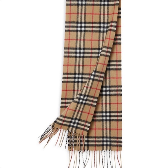 Burberry Classic Check Wool & Cashmere Scarf - Picture 1 of 4